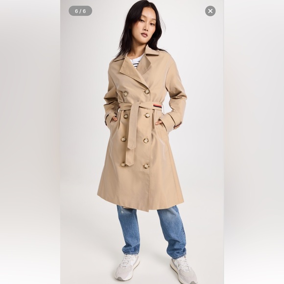 NWT! KULE The Rox Trench in Color Khaki - Picture 6 of 9